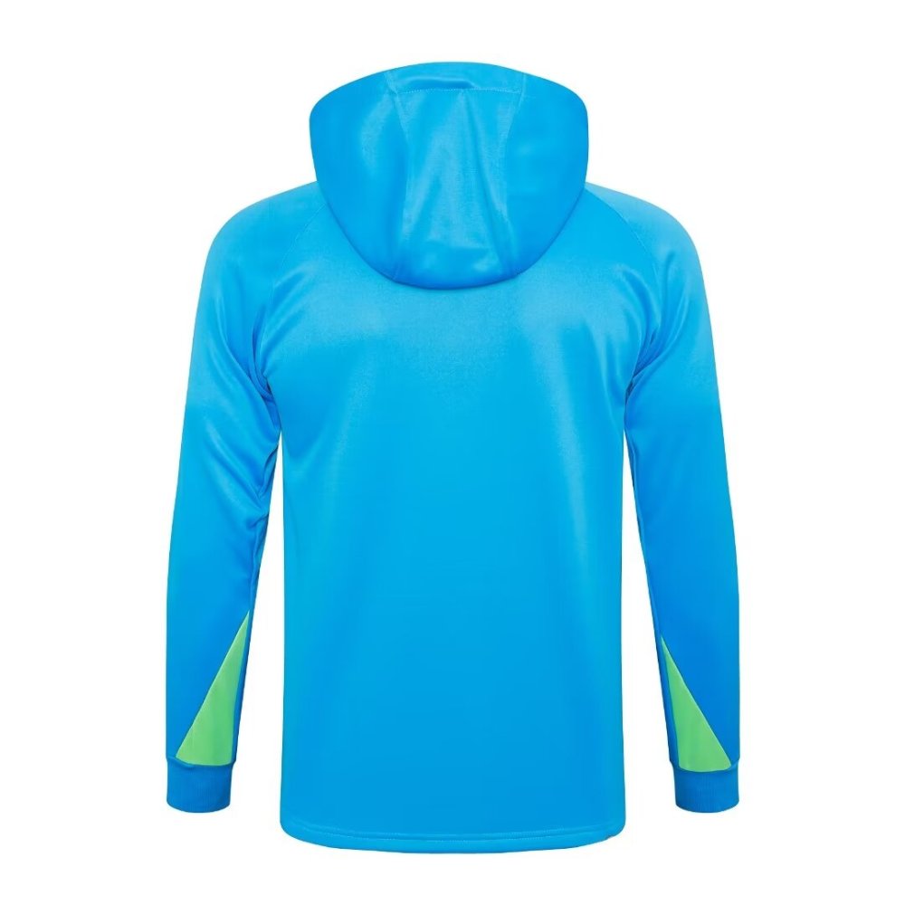 2024/2025 Brazil Lake Blue Hat Long Sleeve Training Suit kit