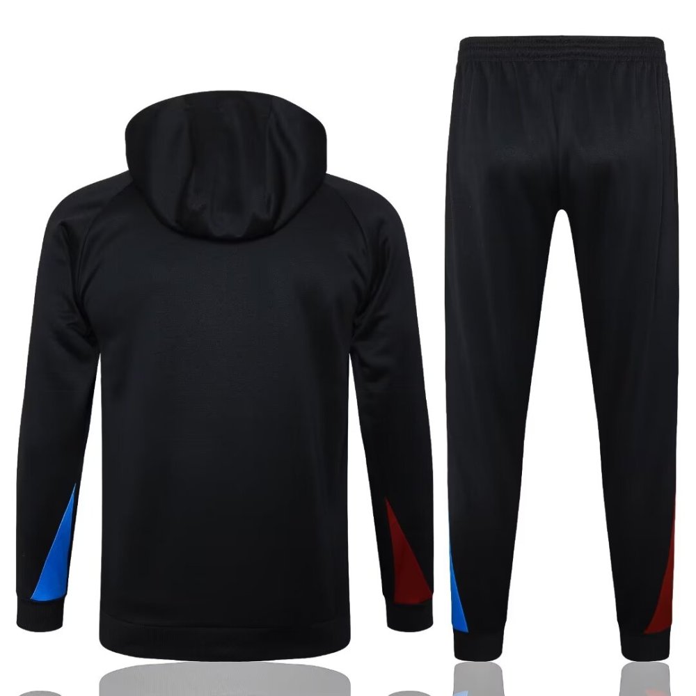 2024/2025 Barcelona Black Hat Long Sleeve Training Suit kit