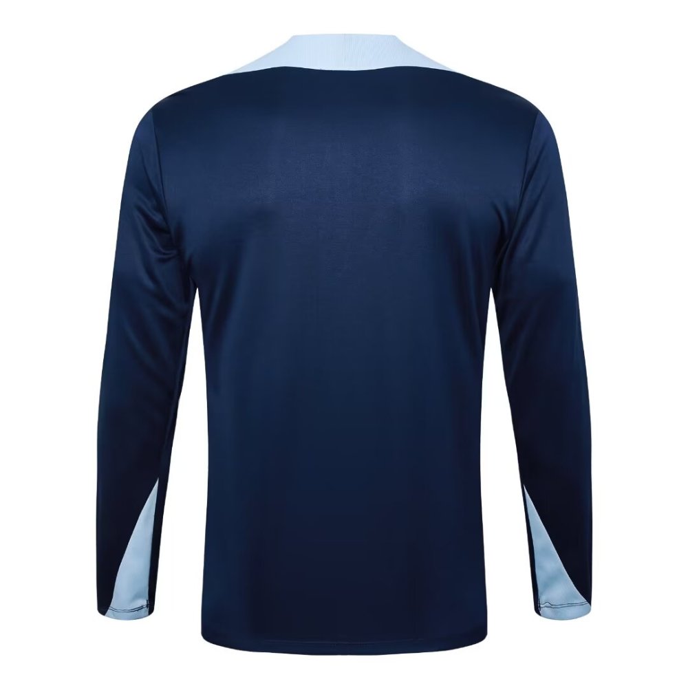 2024/2025 France Royal Blue Long Sleeve Training Suit kit