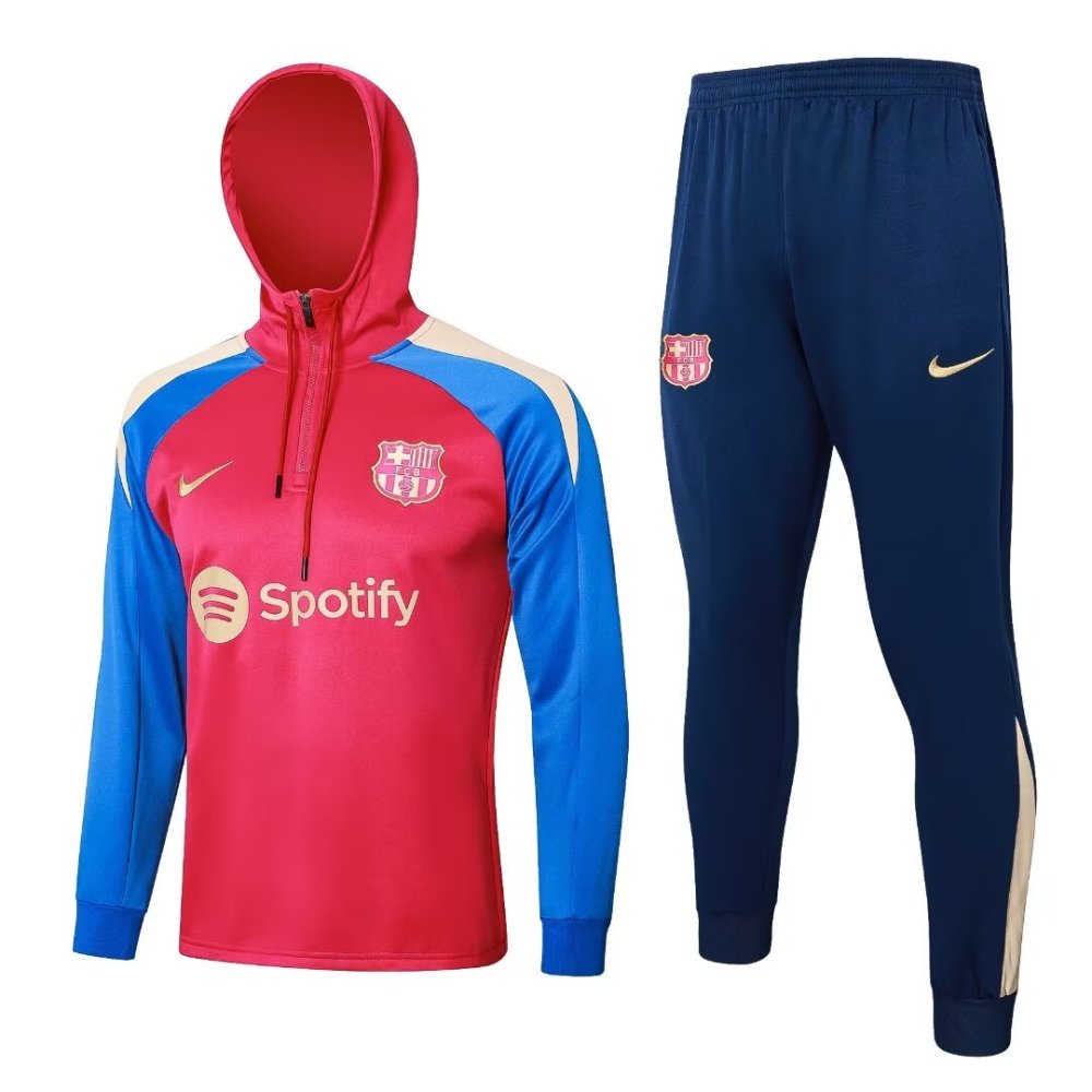 2024/2025 Barcelona Red Hat Long Sleeve Training Suit kit2024/2025 Barcelona Red Hat Long Sleeve Training Suit kit