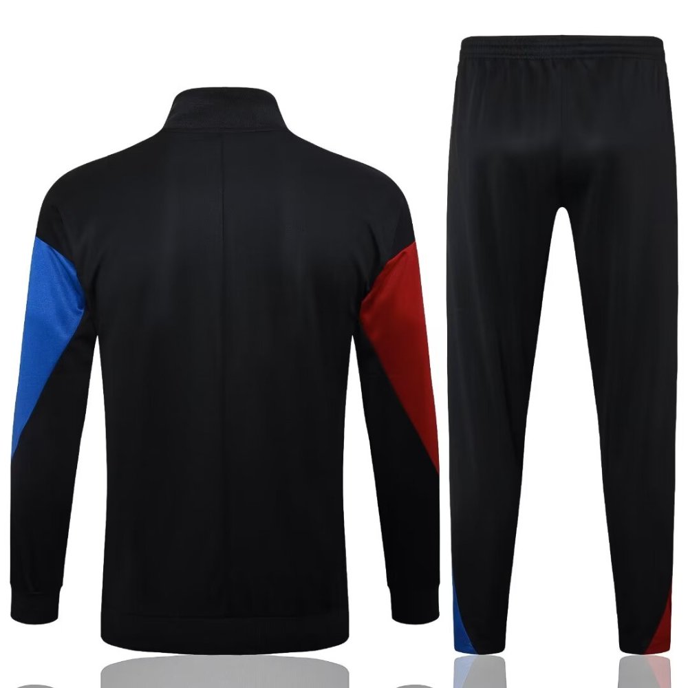 2024/2025 Barcelona Black Hat Long Sleeve Jacket Kit