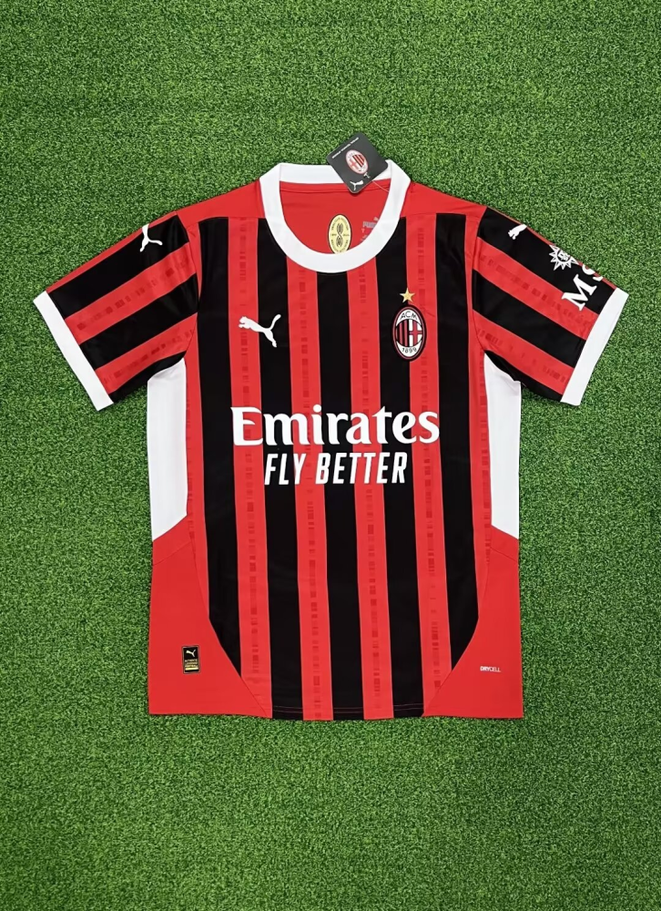 1:1 copy top quality （S-4XL）2024/2025 ac milan home football jersey