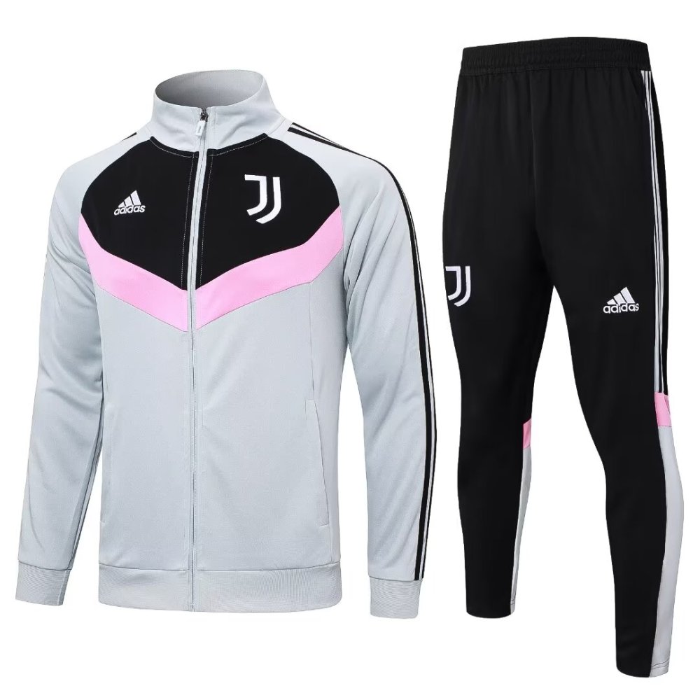 2024/2025 Juventus Light Grey Long Sleeve Jacket Kit
