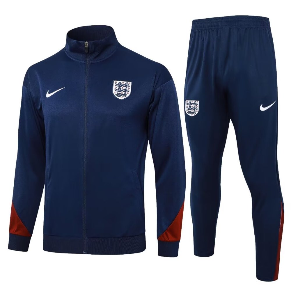 2024/2025 England Sapphire Blue Long Sleeve Jacket Kit