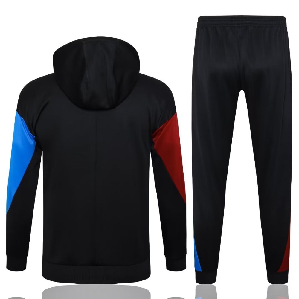 2024/2025 Barcelona Black Hat Long Sleeve Training Suit kit