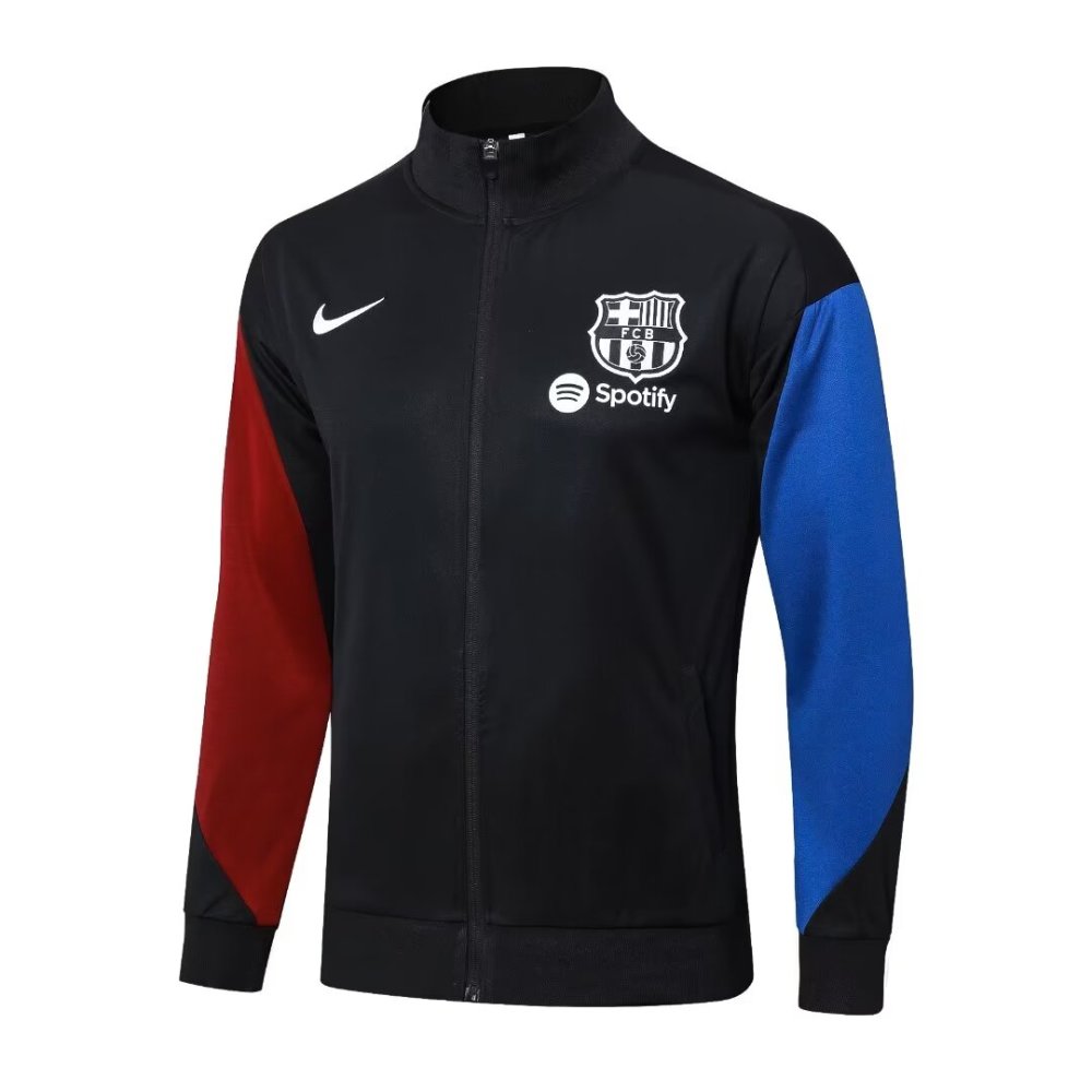 2024/2025 Barcelona Black Hat Long Sleeve Jacket Kit