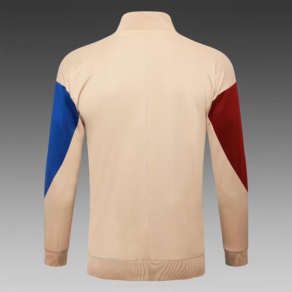 2024/2025 Barcelona Natural Yellow Hat Long Sleeve Jacket Kit