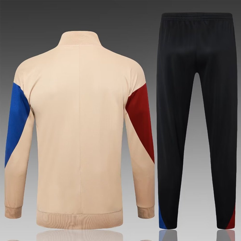2024/2025 Barcelona Natural Yellow Hat Long Sleeve Jacket Kit