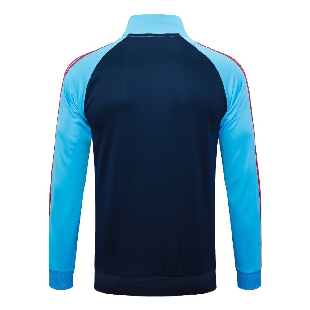 2024/2025 Arsenal Blue Black Long Sleeve Jacket Kit