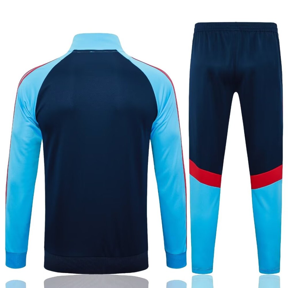 2024/2025 Arsenal Blue Black Long Sleeve Jacket Kit