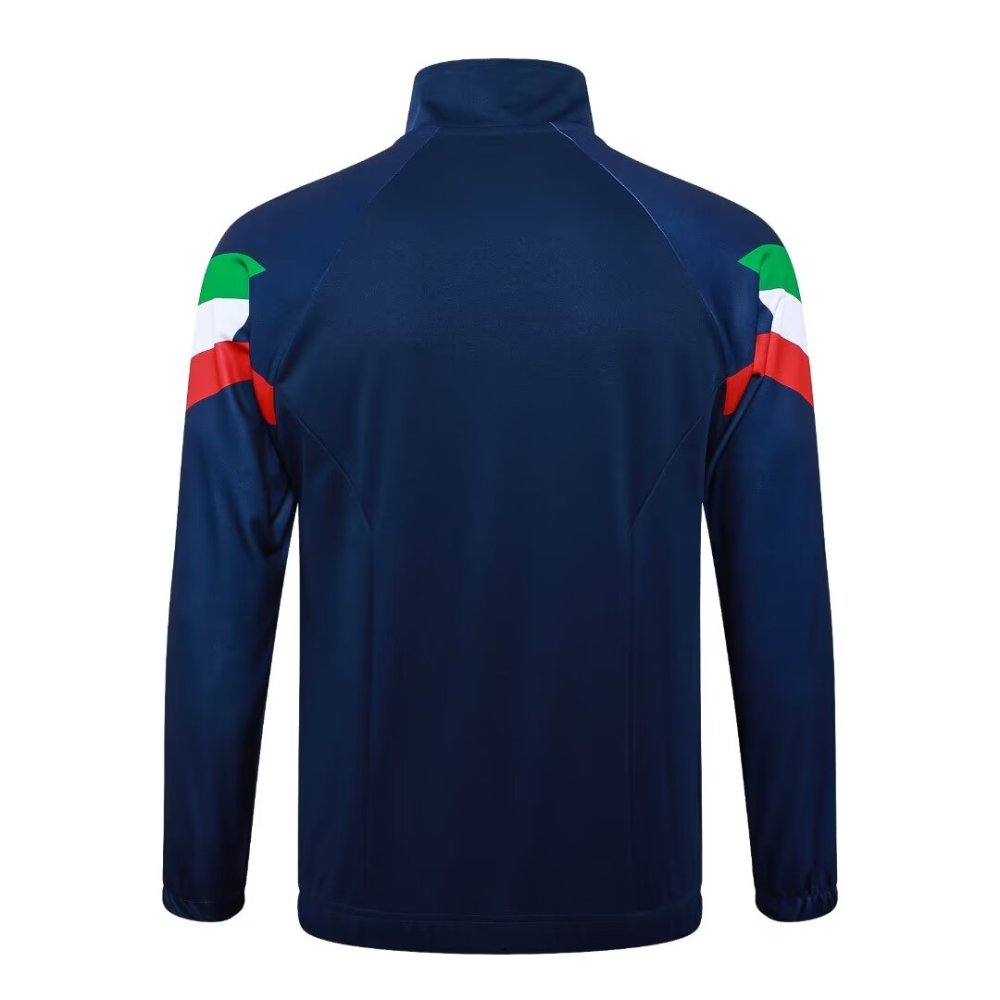 2024/2025 Italy Dark Blue Long Sleeve Jacket Kit