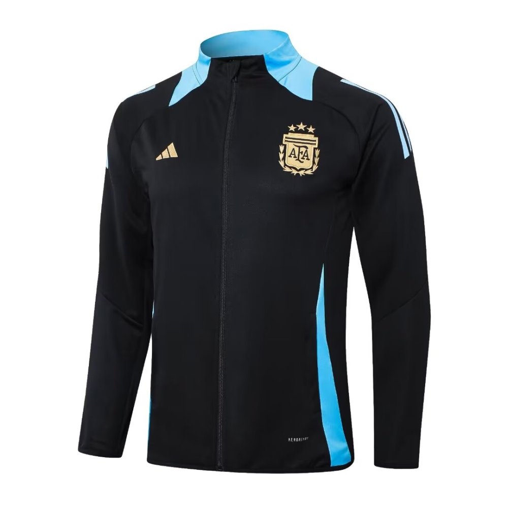 2024/2025 Argentina Black Long Sleeve Jacket Kit