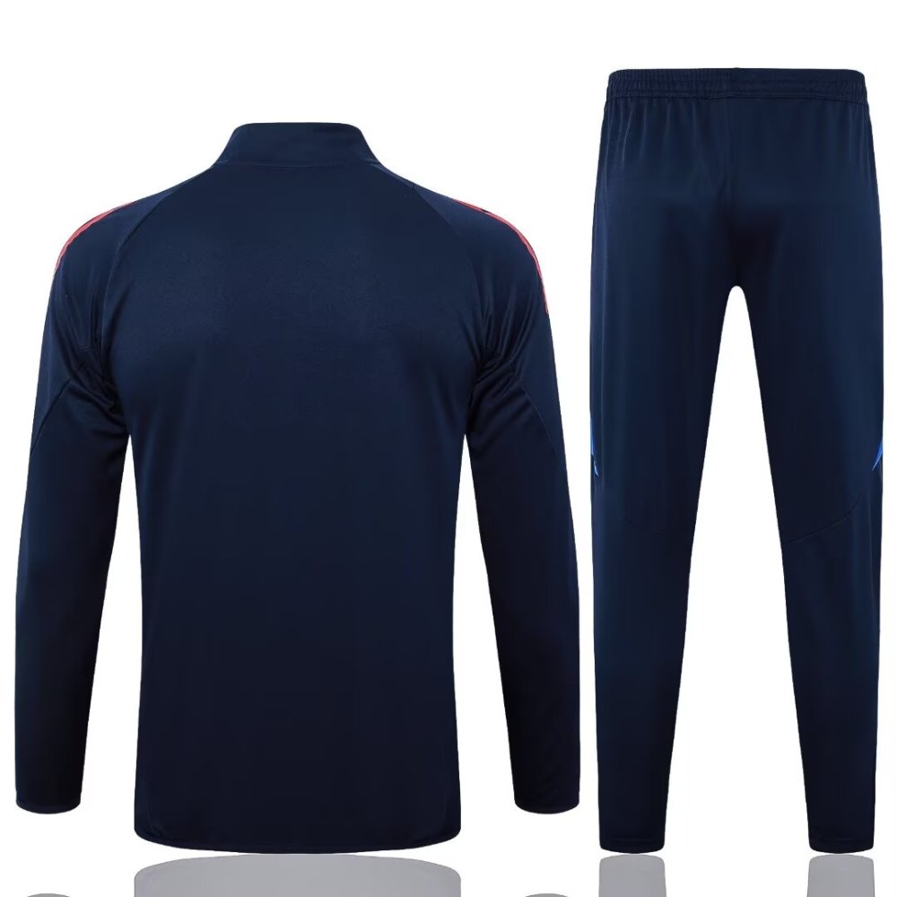 2024/2025 Italy Dark Blue Long Sleeve Jacket Kit