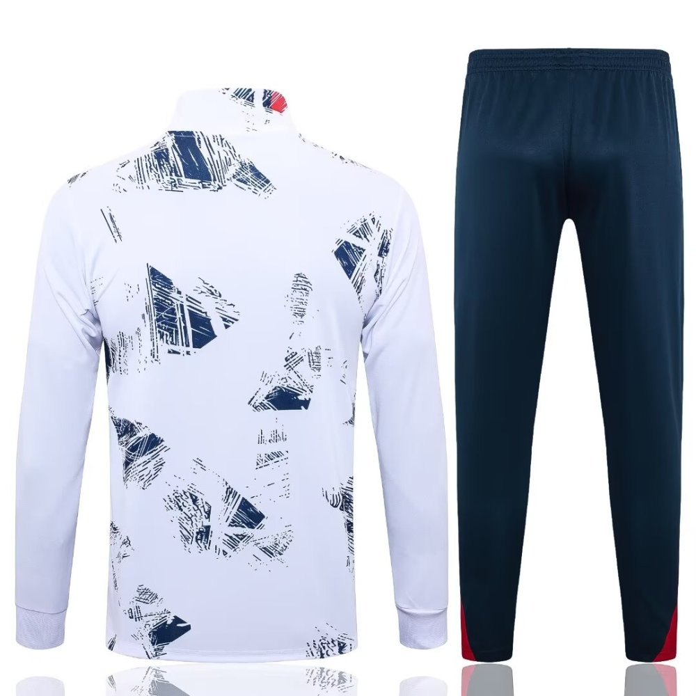 2024/2025 Paris White Inkjet Long Sleeve Jacket Kit