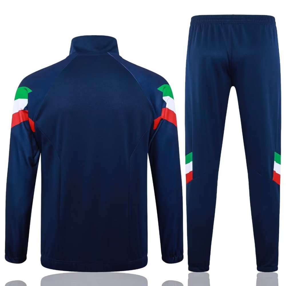 2024/2025 Italy Dark Blue Long Sleeve Jacket Kit