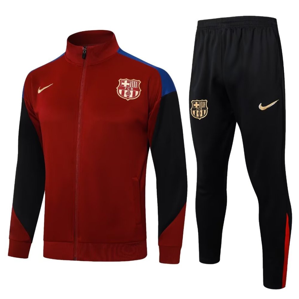 2024/2025 Barcelona Red Long Sleeve Jacket Kit