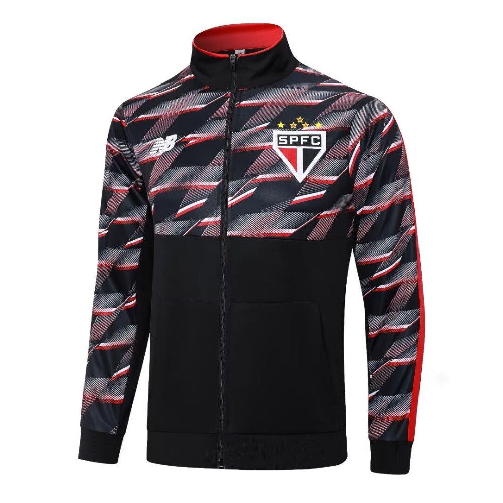 2024/2025 Sao Paulo Black Long Sleeve Jacket Kit