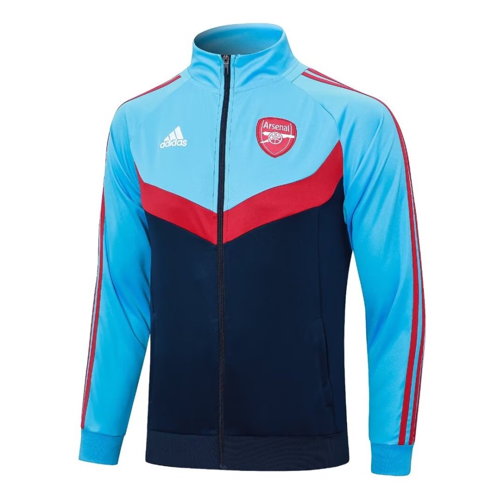 2024/2025 Arsenal Blue Black Long Sleeve Jacket Kit