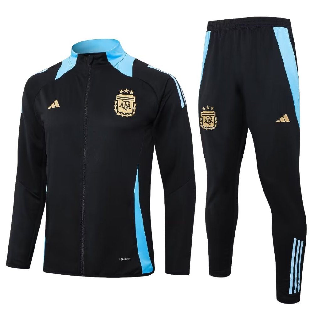 2024/2025 Argentina Black Long Sleeve Jacket Kit