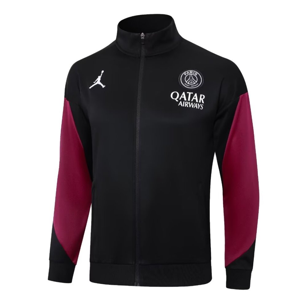 2024/2025 Paris Black Long Sleeve Jacket Kit
