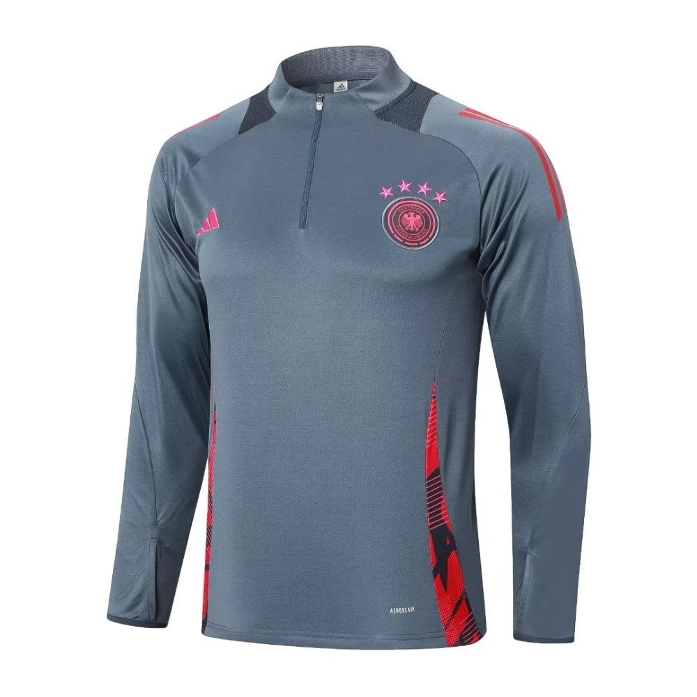 2024/2025 Germany Dark Grey Long Sleeve Training Suit kit