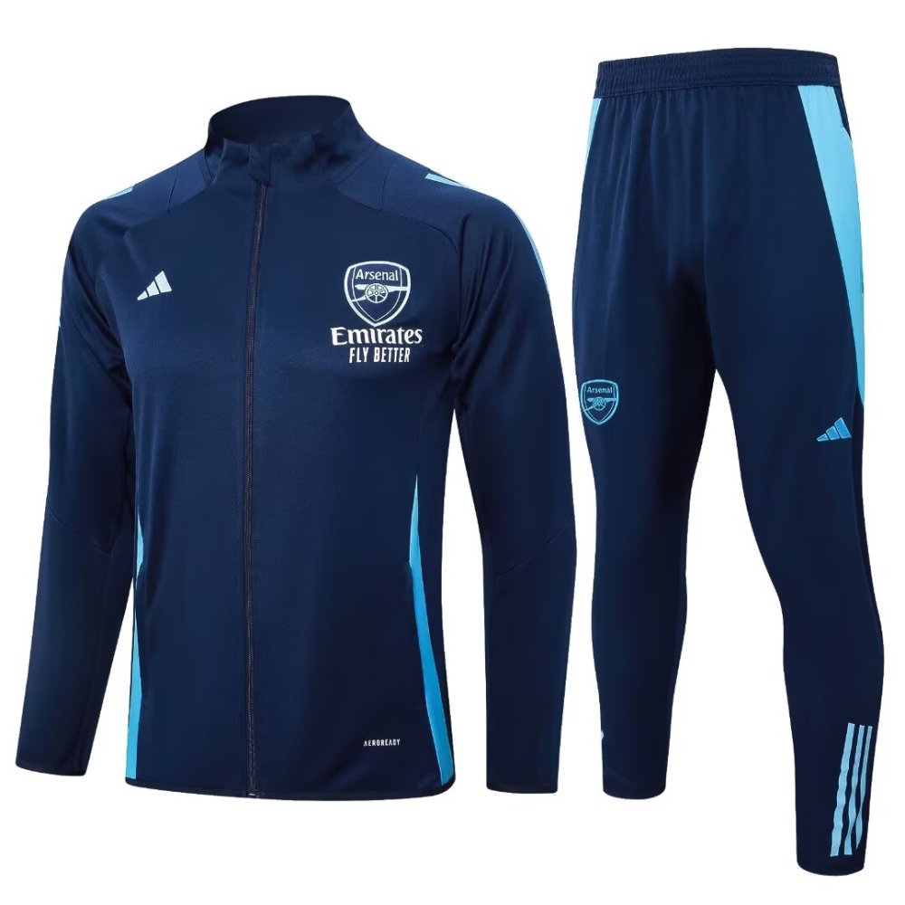 2024/2025 Arsenal Dark Blue Long Sleeve Jacket Kit