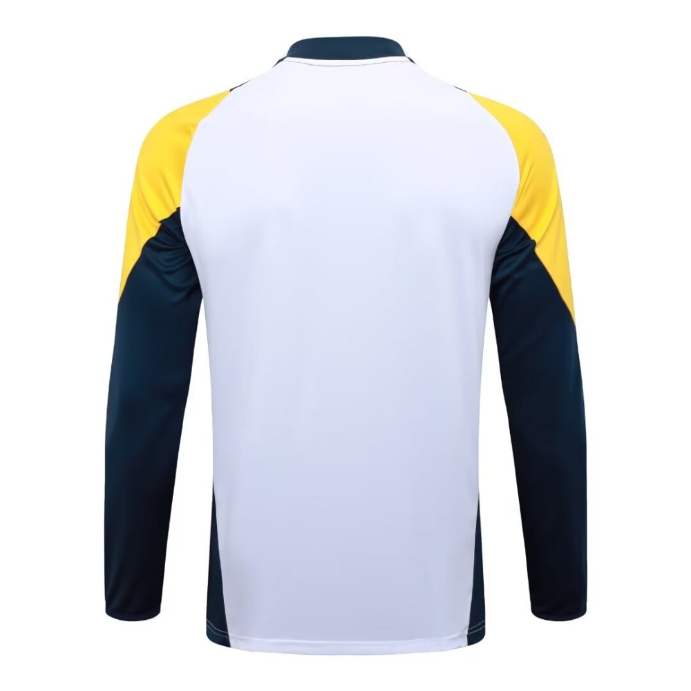 2024/2025 Real Madrid White Long Sleeve Training Suit kit