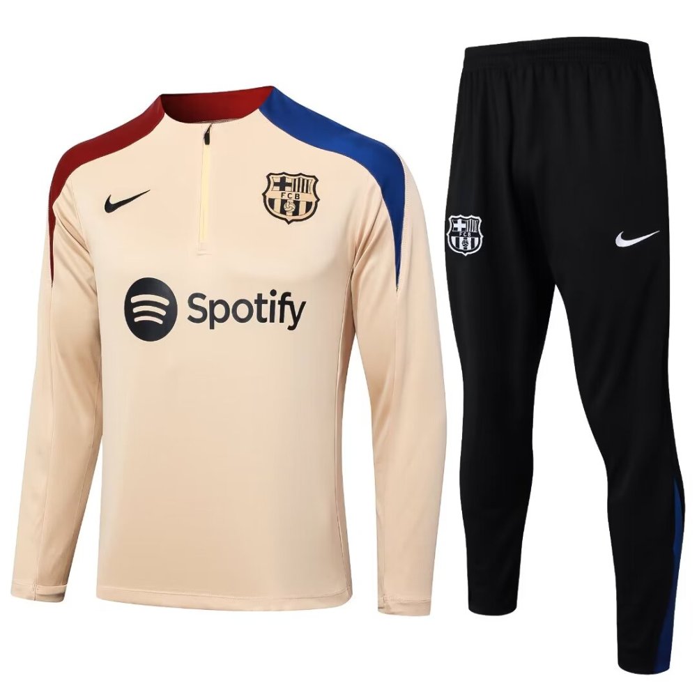 2024/2025 Barcelona Khaki Long Sleeve Jacket Kit