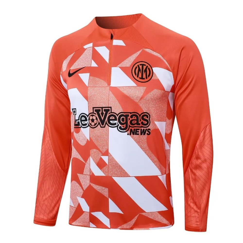 2024/2025 Inter Milan Orange Long Sleeve Training Suit Kit