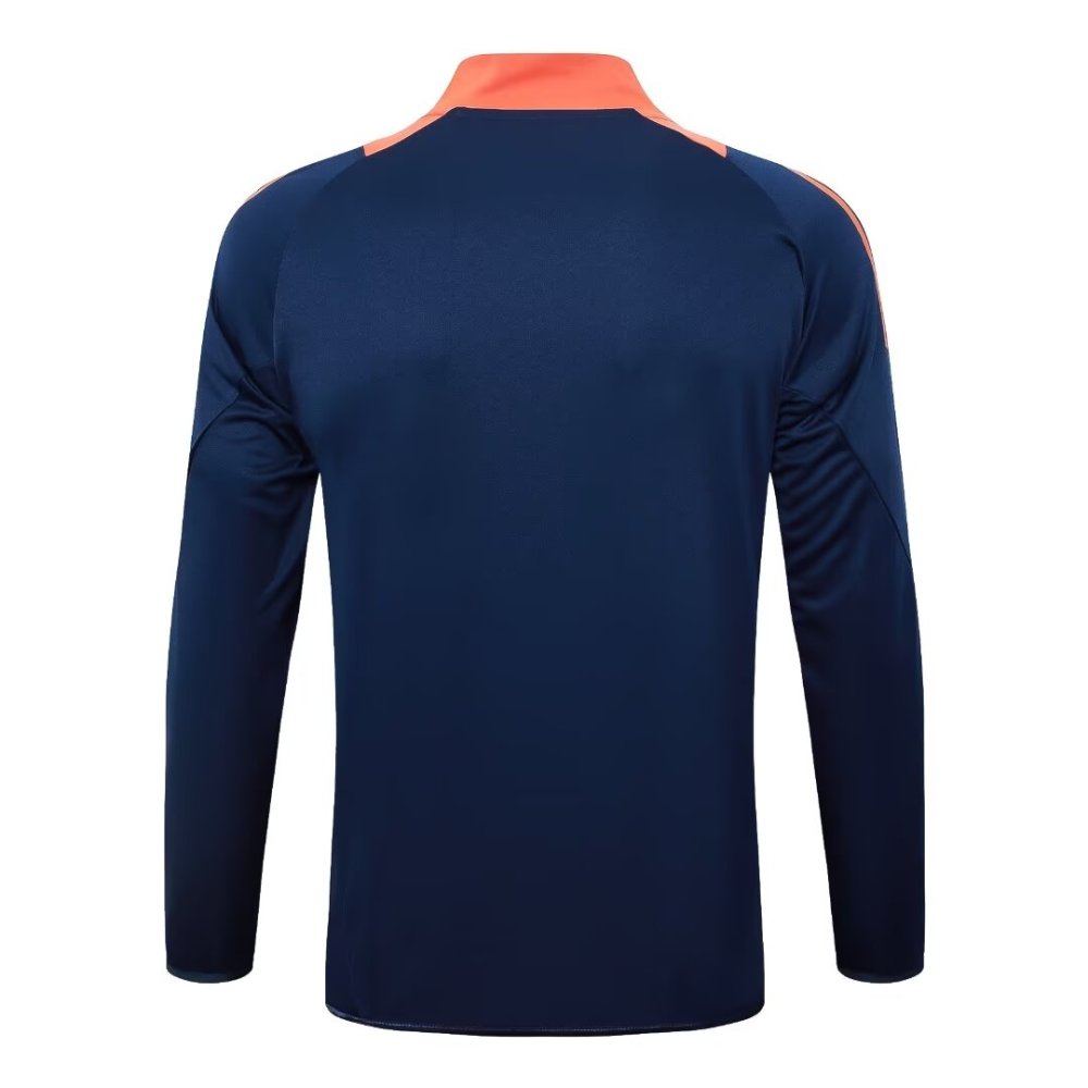 2024/2025 Manchester United Dark Blue Long Sleeve Jacket Kit