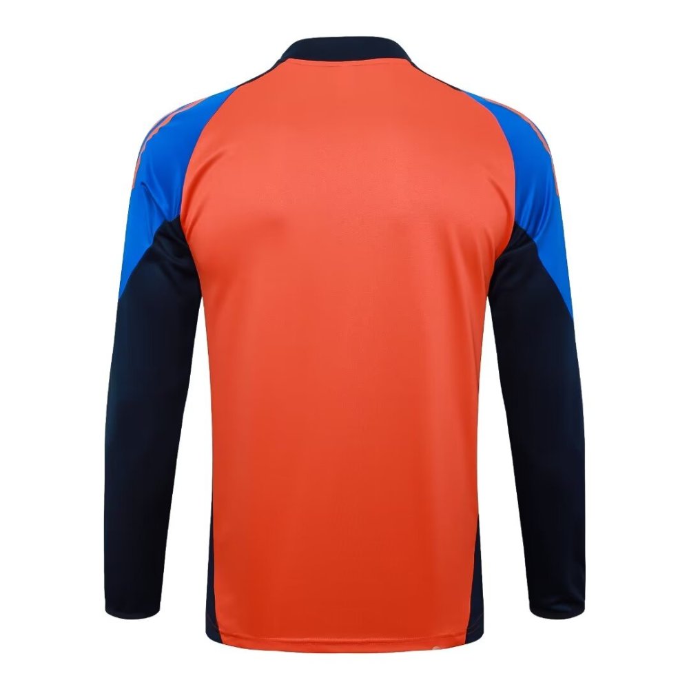 2024/2025 Juventus Orange Long Sleeve Training Suit Kit