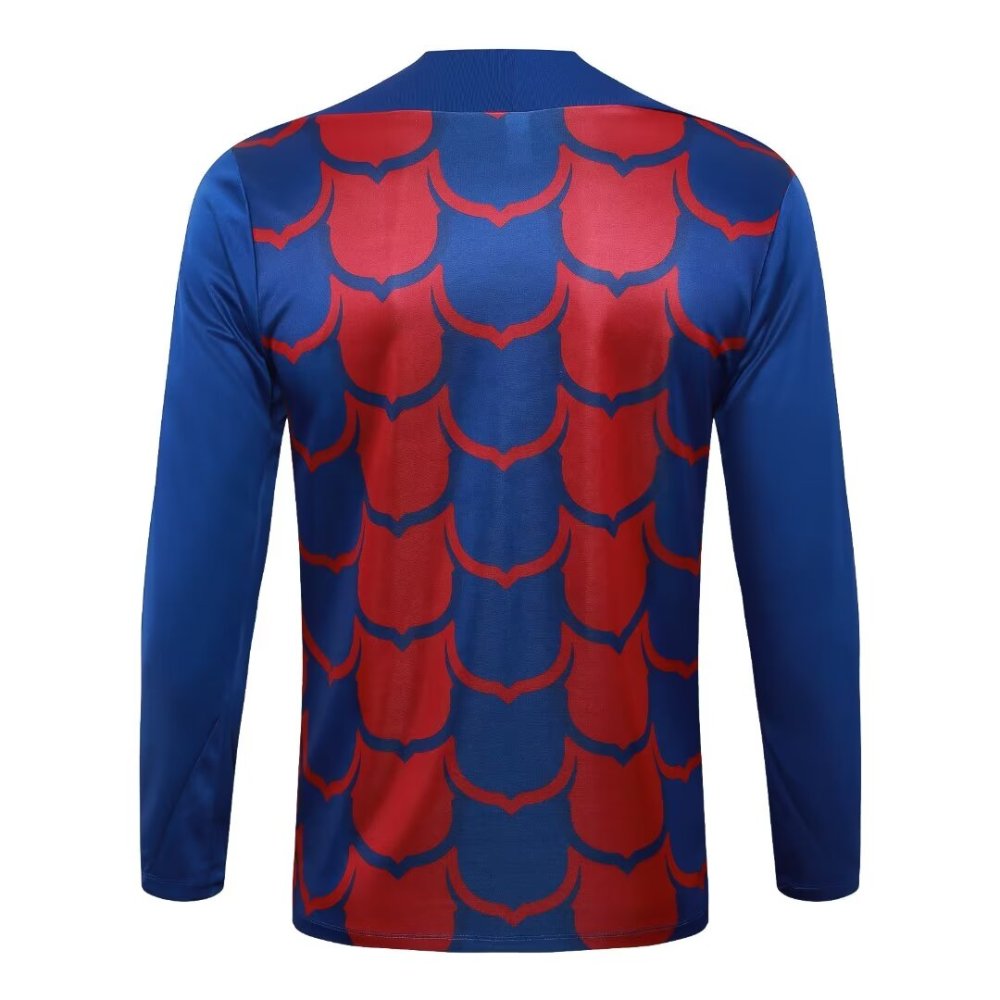 2024/2025 Barcelona Blue Red Long Sleeve Training Suit Kit