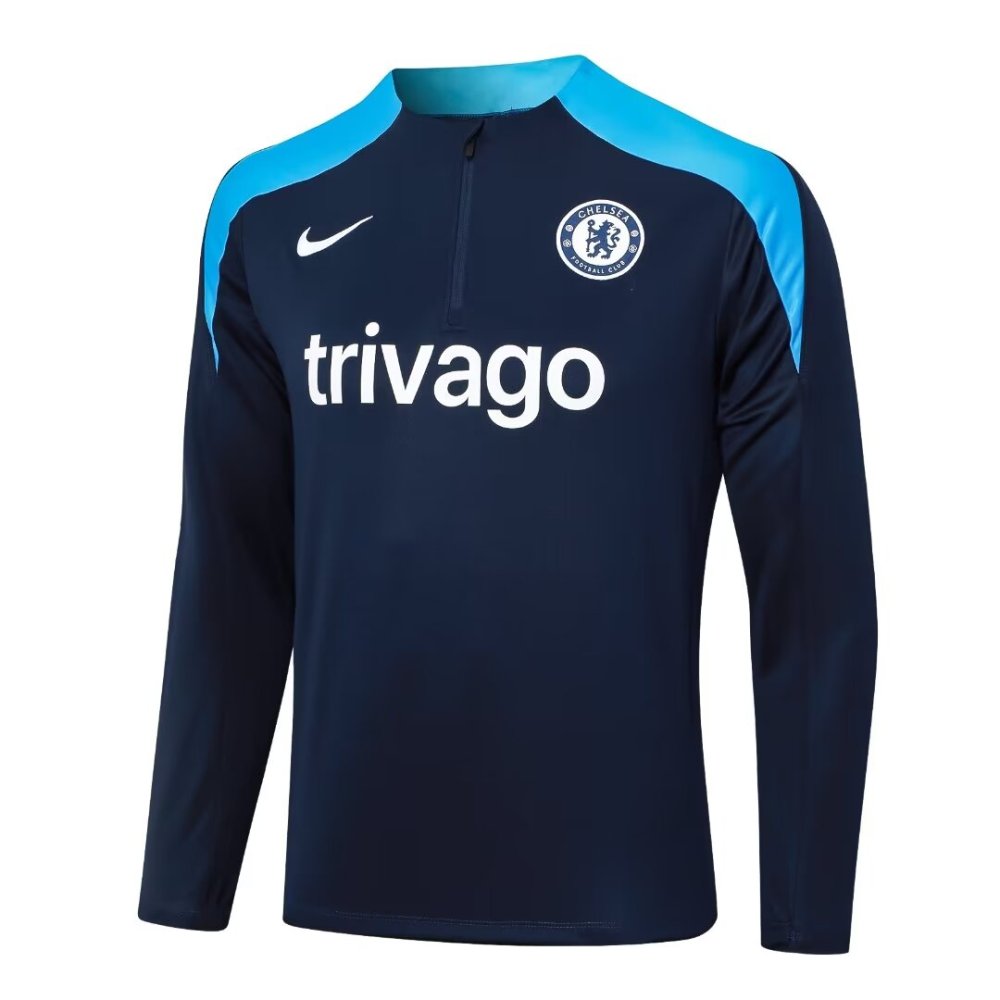 2024/2025 Chelsea Dark Blue Long Sleeve Jacket Kit