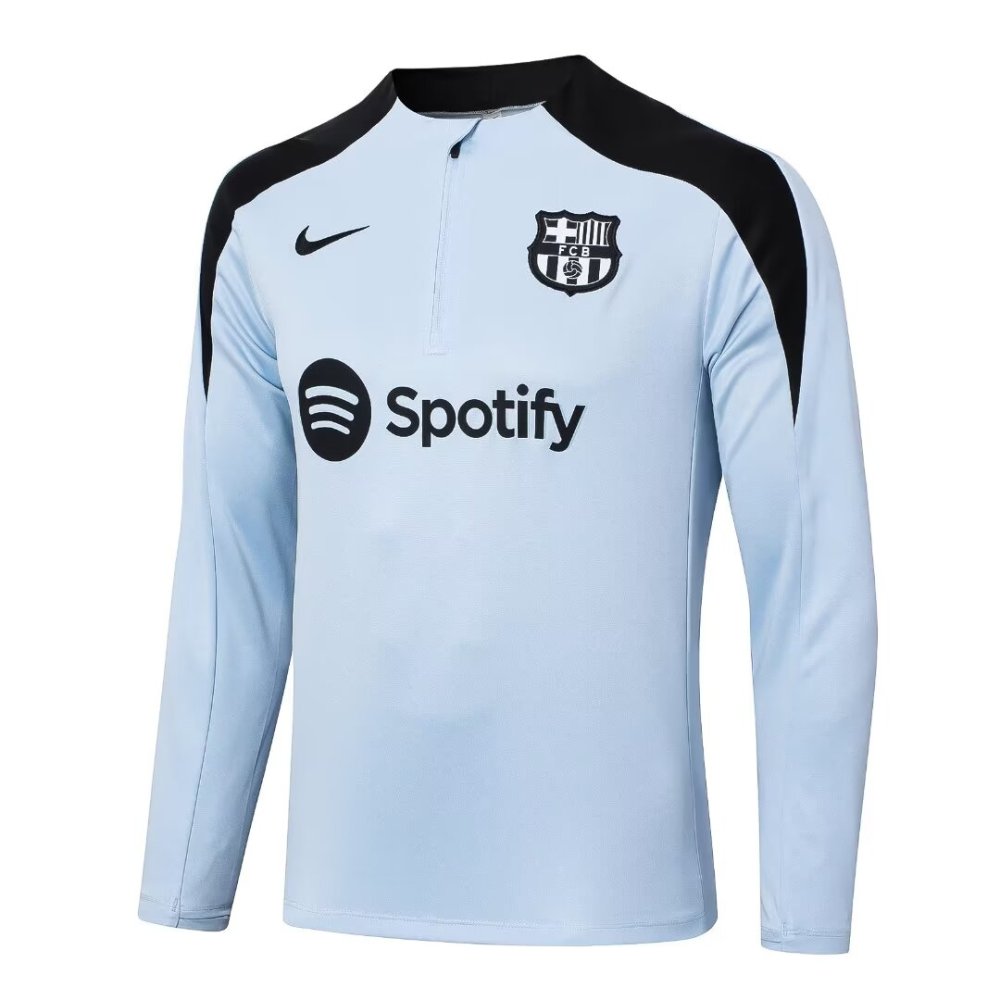 2024/2025 Barcelona White Long Sleeve Training Suit kit