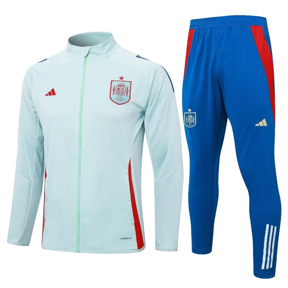 2024/2025 Spain Light Green Long Sleeve Jacket Kit