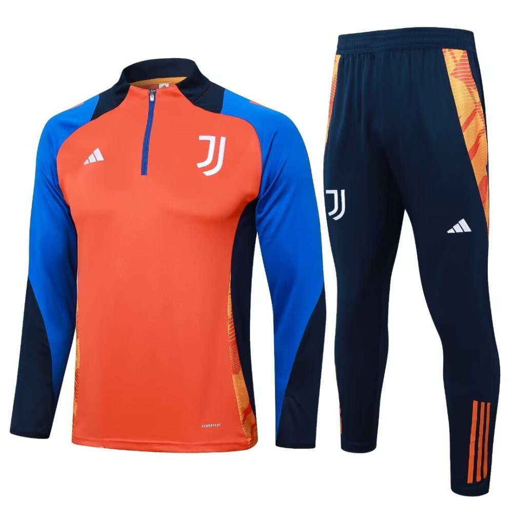 2024/2025 Juventus Orange Long Sleeve Training Suit Kit