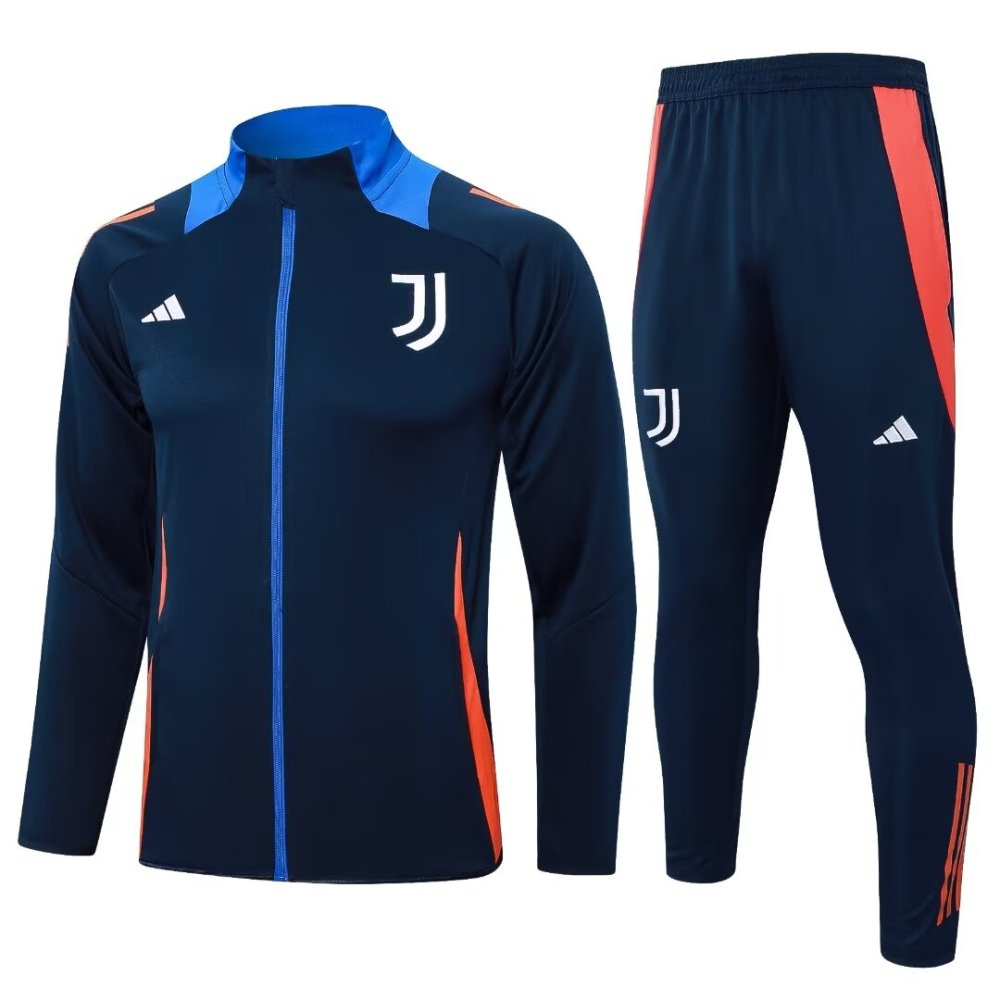 2024/2025 Juventus Dark Blue Long Sleeve Jacket Kit