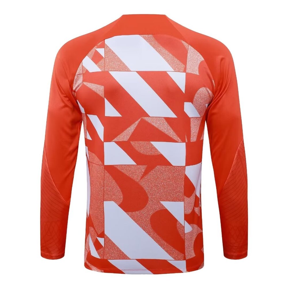 2024/2025 Inter Milan Orange Long Sleeve Training Suit Kit