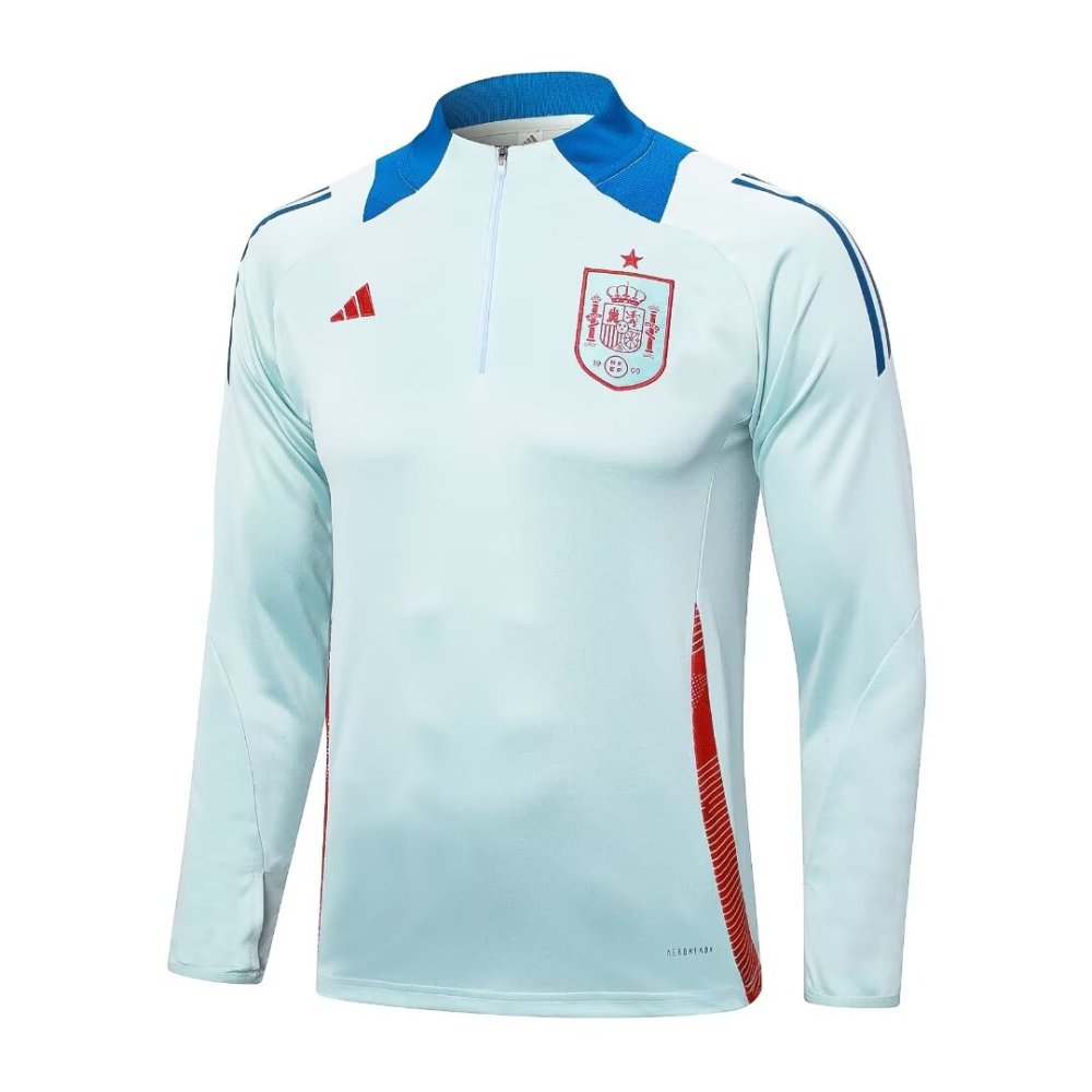 2024/2025 Spain Light Blue Long Sleeve Training Suit kit
