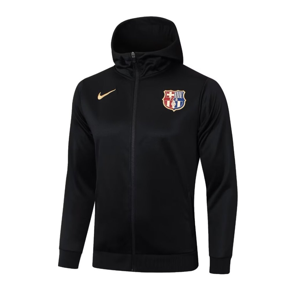 2024/2025 Barcelona Black Hat Long Sleeve Jacket Kit