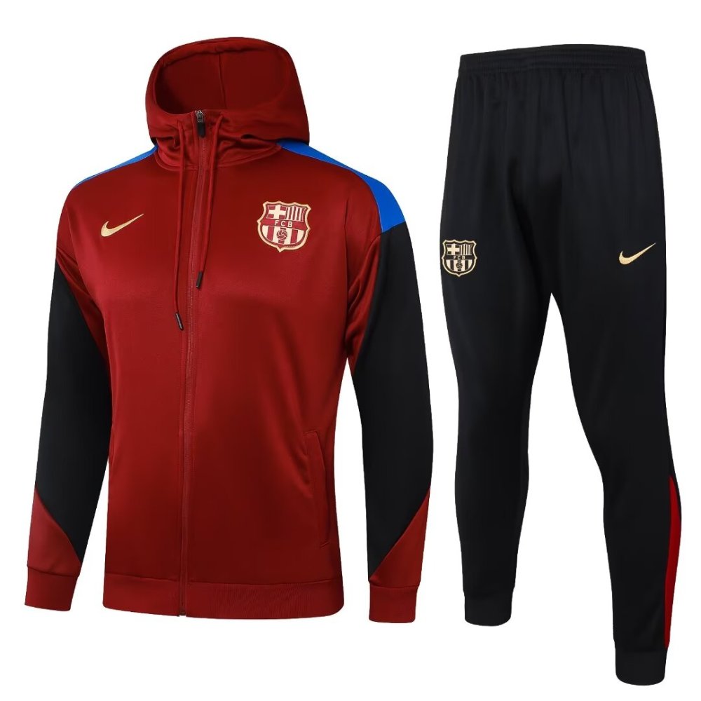 2024/2025 Barcelona Red Long Sleeve Jacket Kit