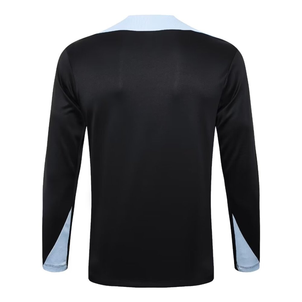 2024/2025 Barcelona Black Long Sleeve Training Suit kit
