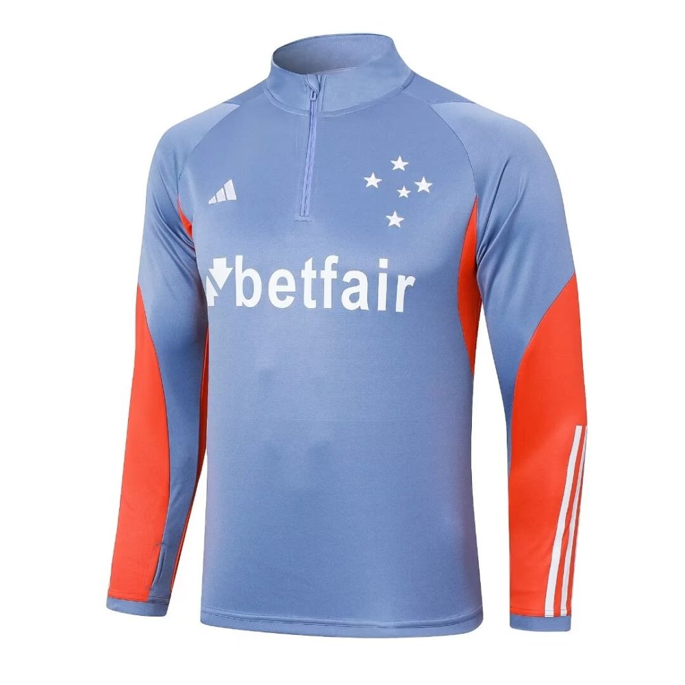2024/2025 Cruzeiro Light Grey Long Sleeve Training Suit kit