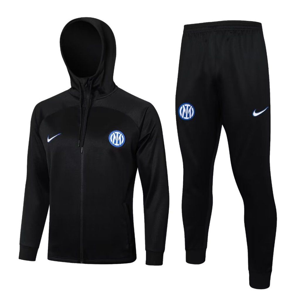 2024/2025 Inter Milan Black Hat Long Sleeve Jacket Kit