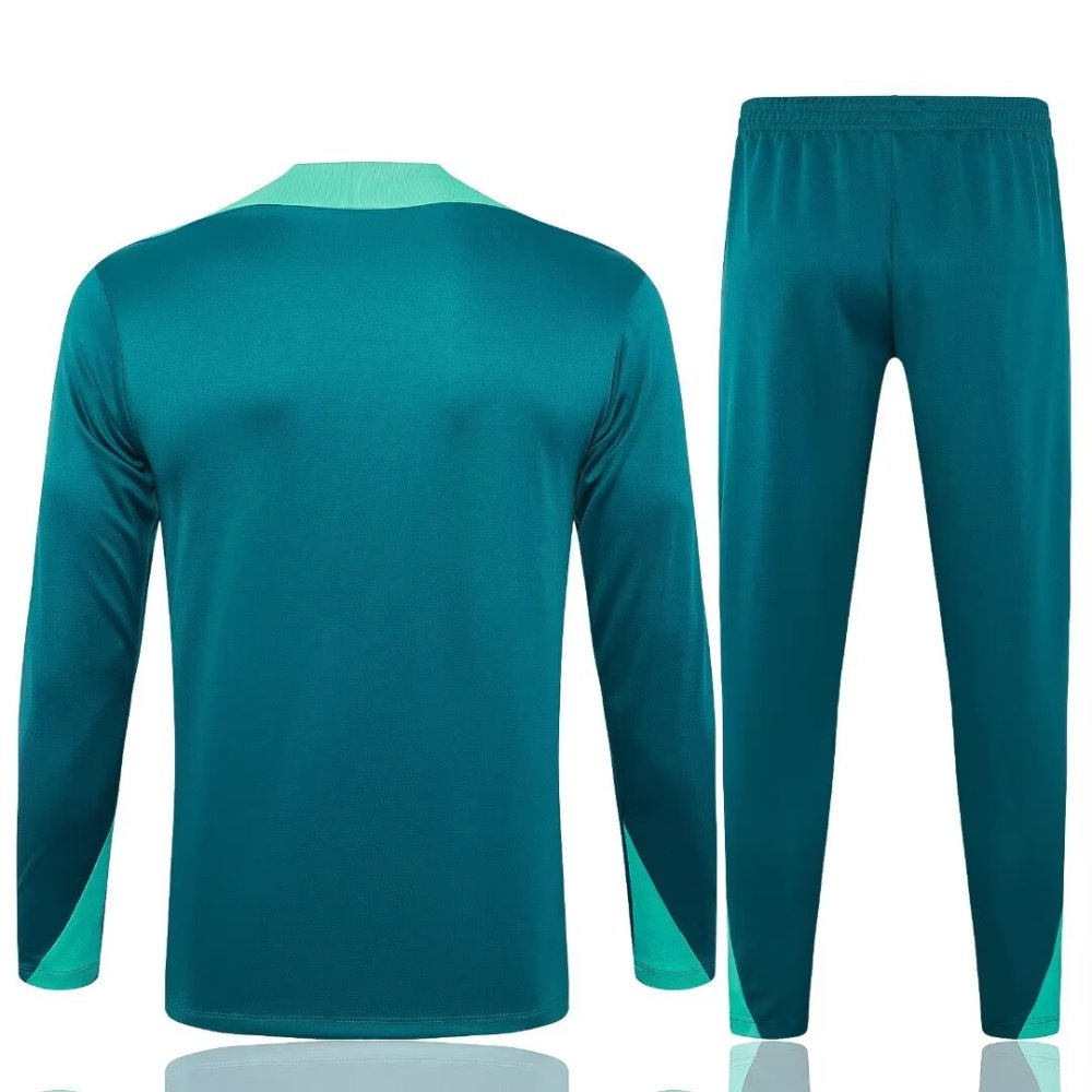 2024/2025 Portugal Green Long Sleeve Training Suit kit