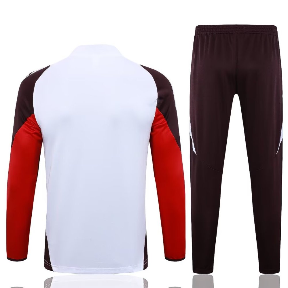 2024/2025 Bayern Munich White Long Sleeve Training Suit Kit