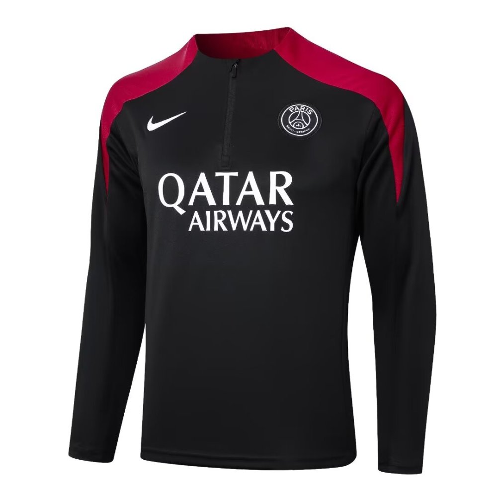 2024/2025 Paris Black Long Sleeve Training Suit kit
