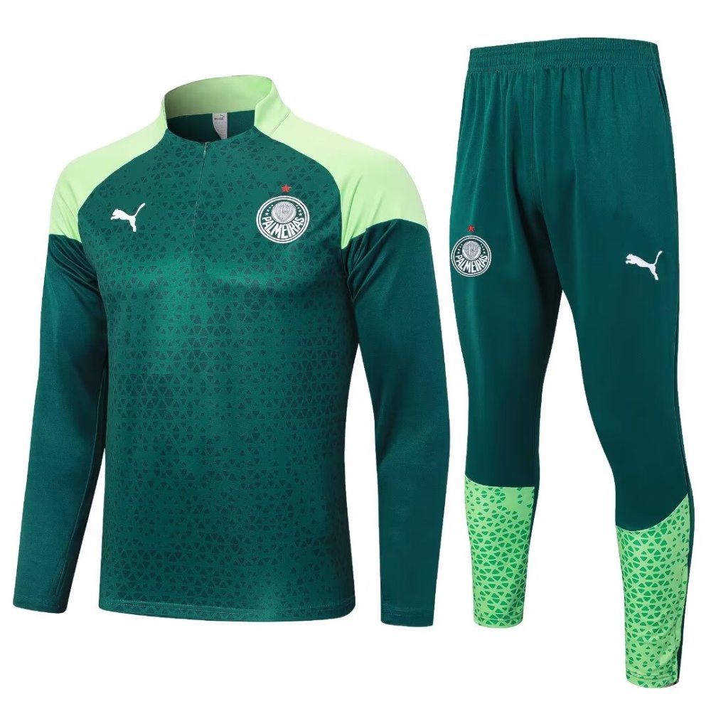 2024/2025 Palmeiras Dark Green Long Sleeve Training Suit kit