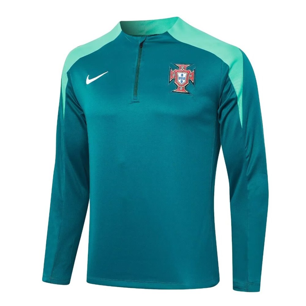 2024/2025 Portugal Green Long Sleeve Training Suit kit