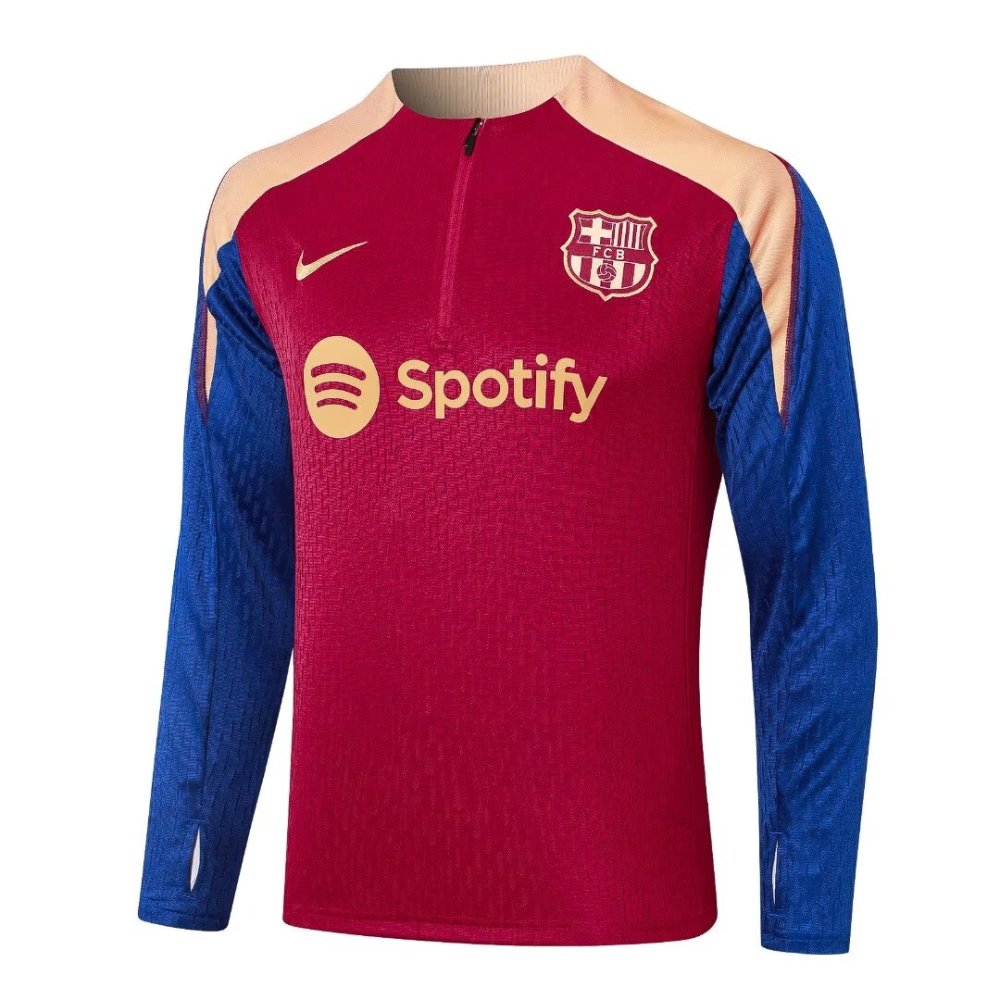 2024/2025 Barcelona Red Long Sleeve Training Suit Kit